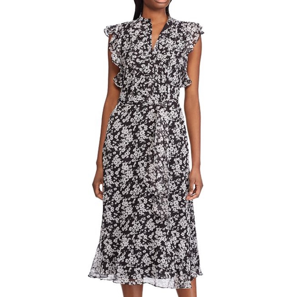 POLO RALPH LAUREN Floral Flutter Sleeve Dress